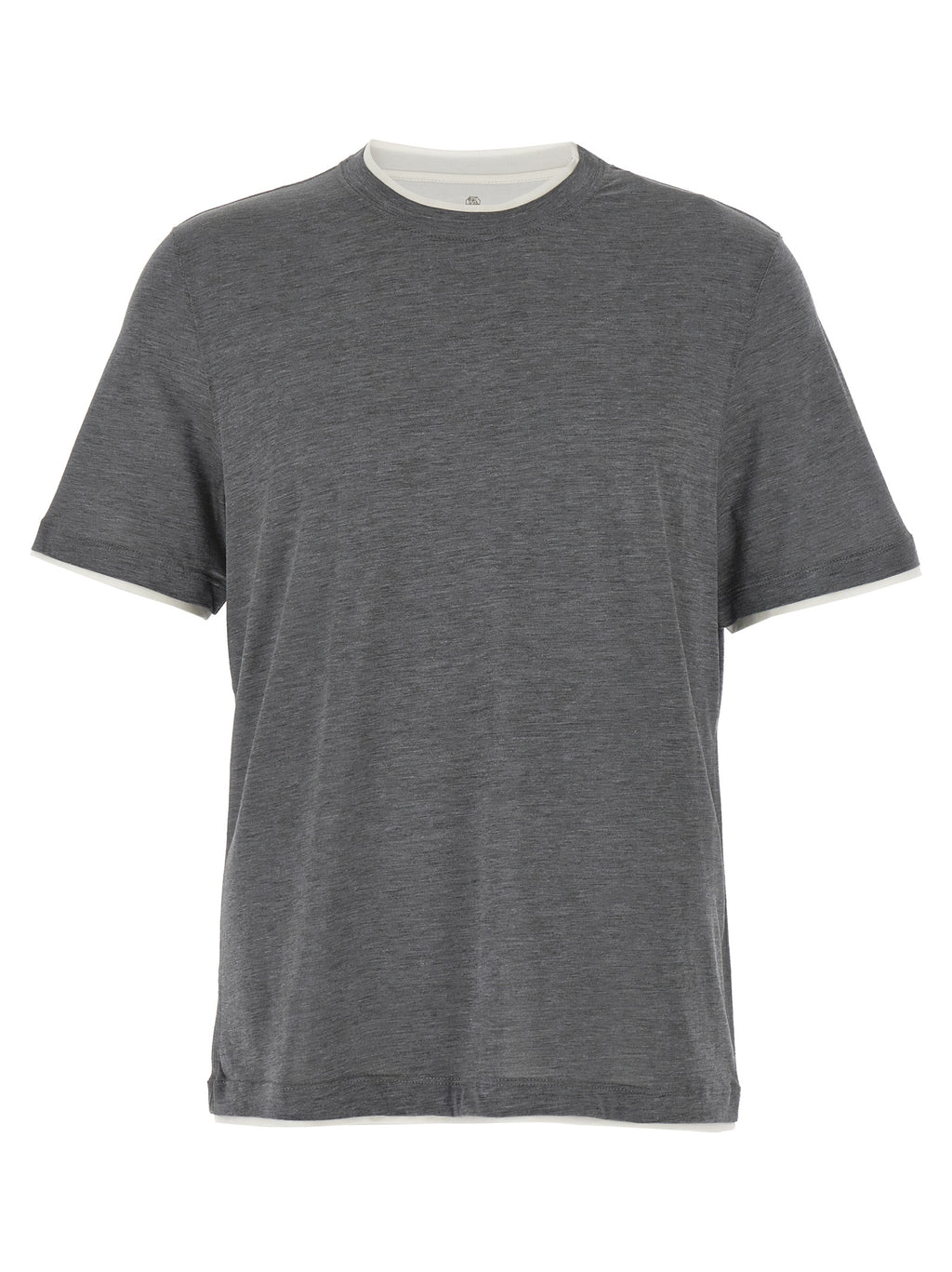 Gray Silk T-Shirt
