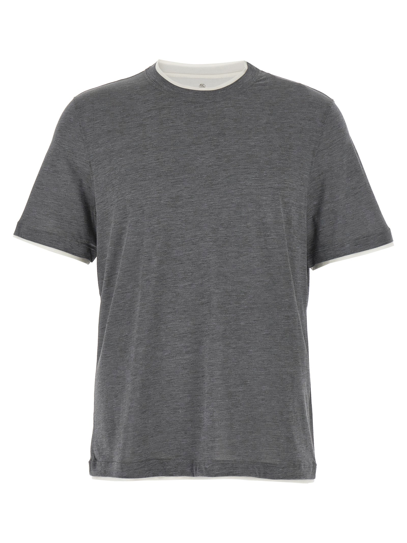 Gray Silk T-Shirt