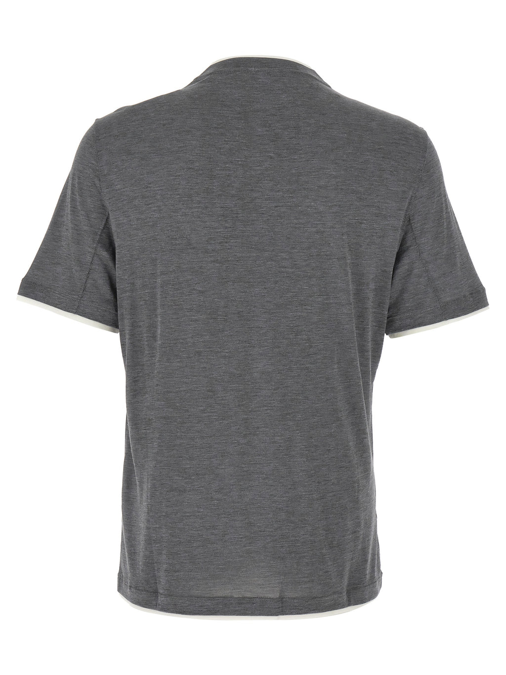 Gray Silk T-Shirt