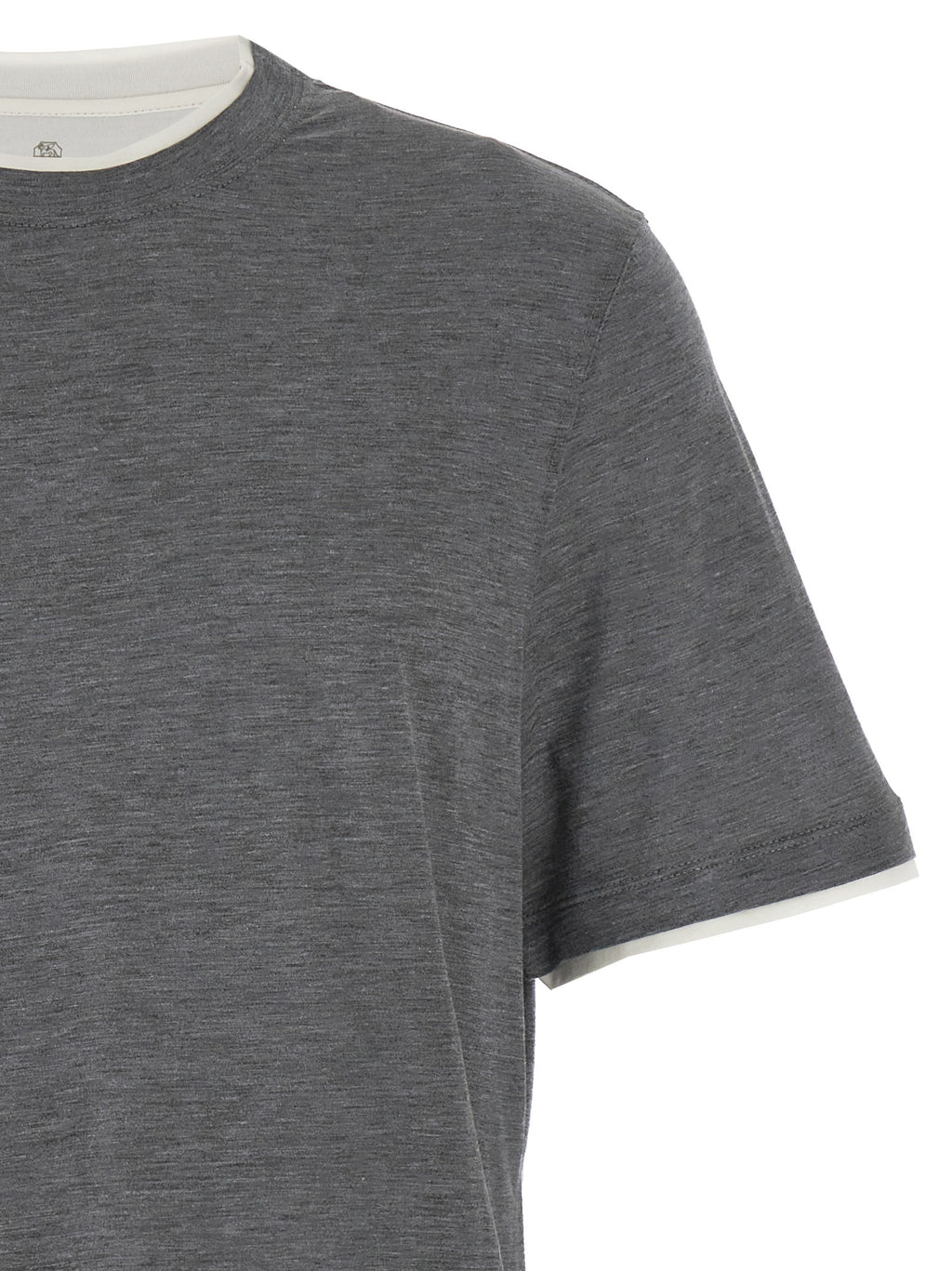 Gray Silk T-Shirt