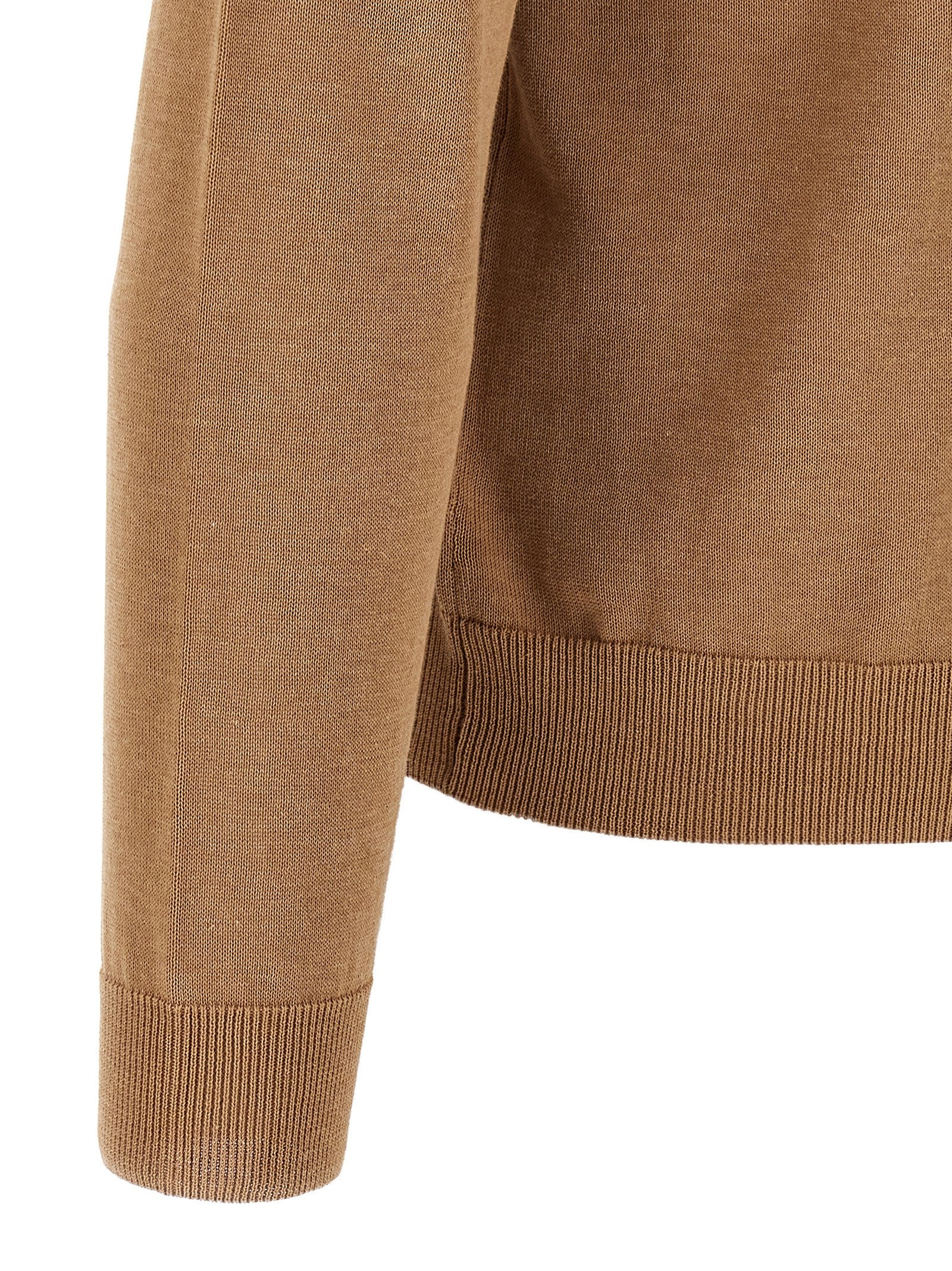 Beige Cotton Cardigan