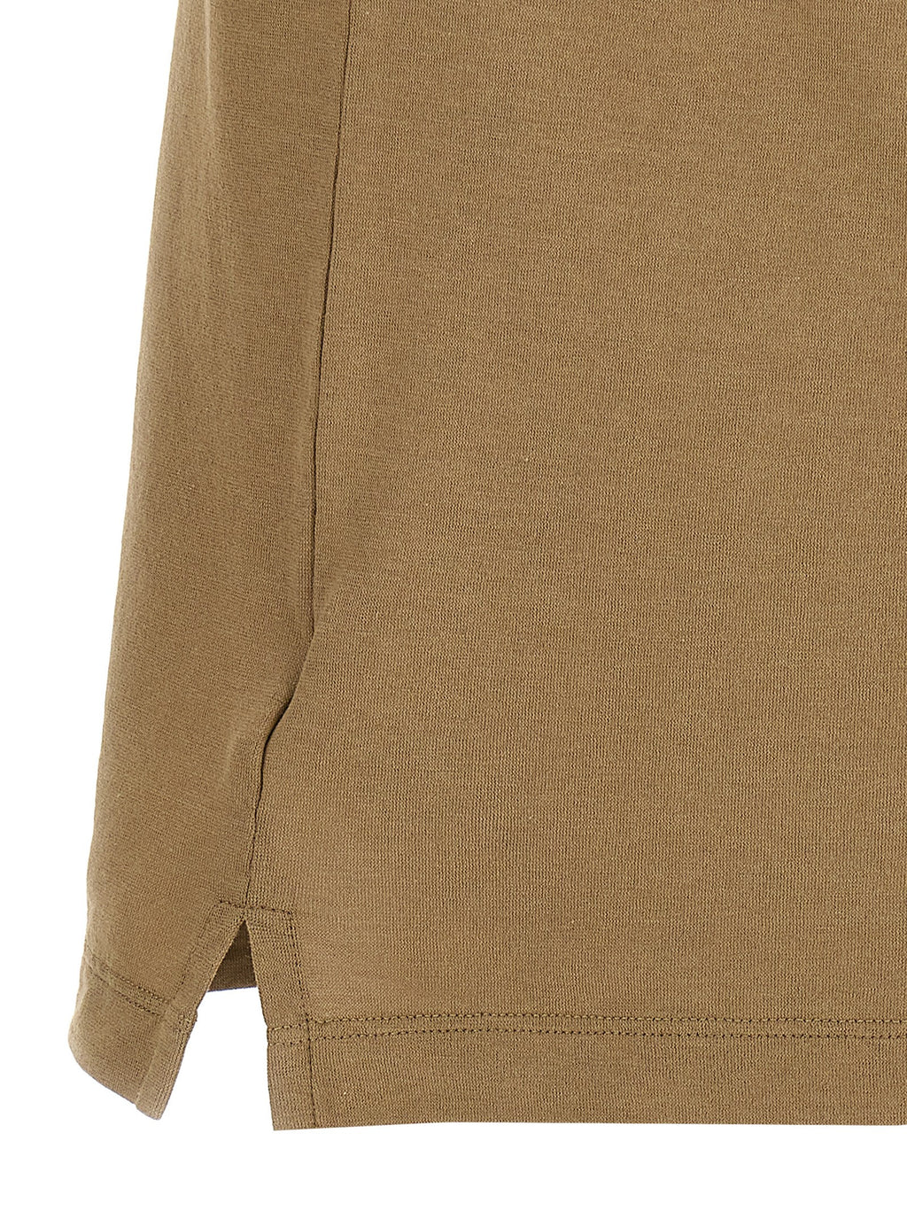 Beige Cotton Polo Shirt
