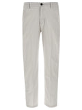 Gray Cotton Cropped Pants