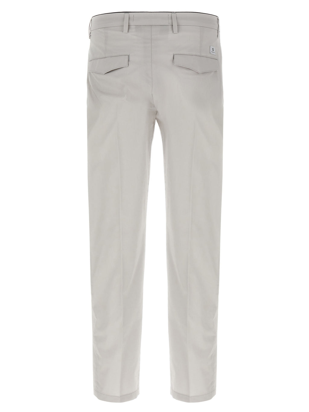 Gray Cotton Cropped Pants