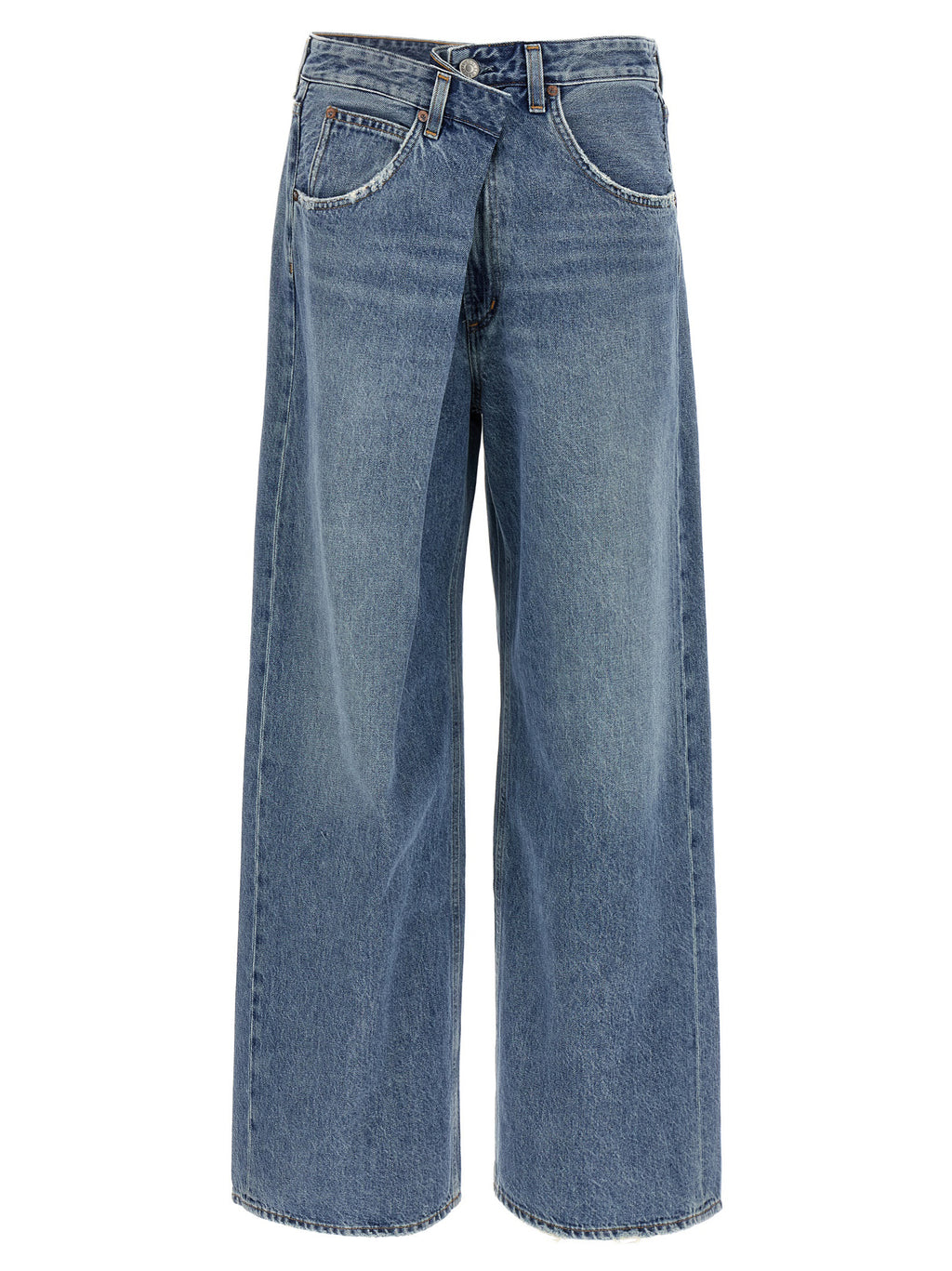 Blue Cotton Relaxed Fit Jeans