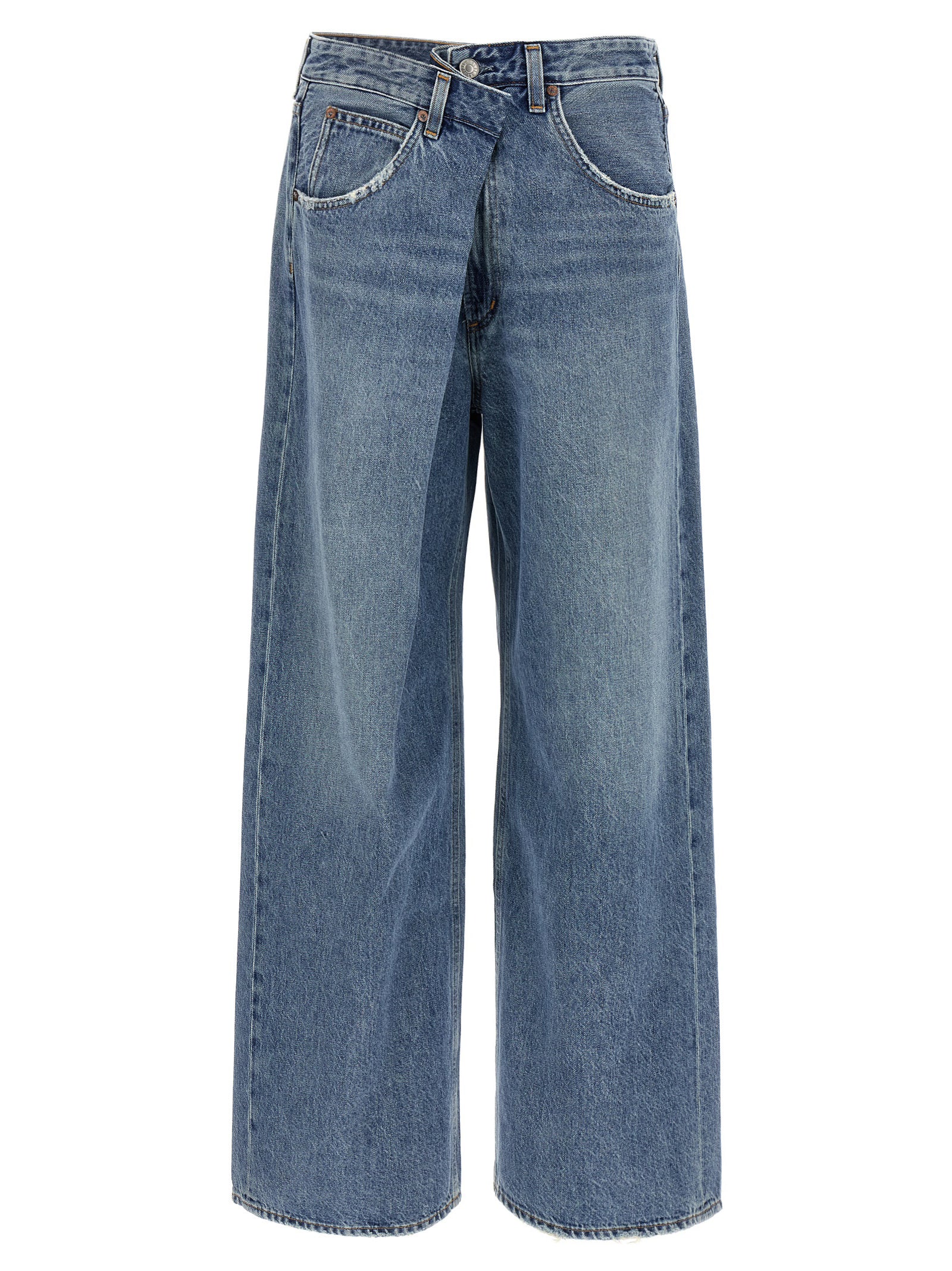 Blue Cotton Relaxed Fit Jeans