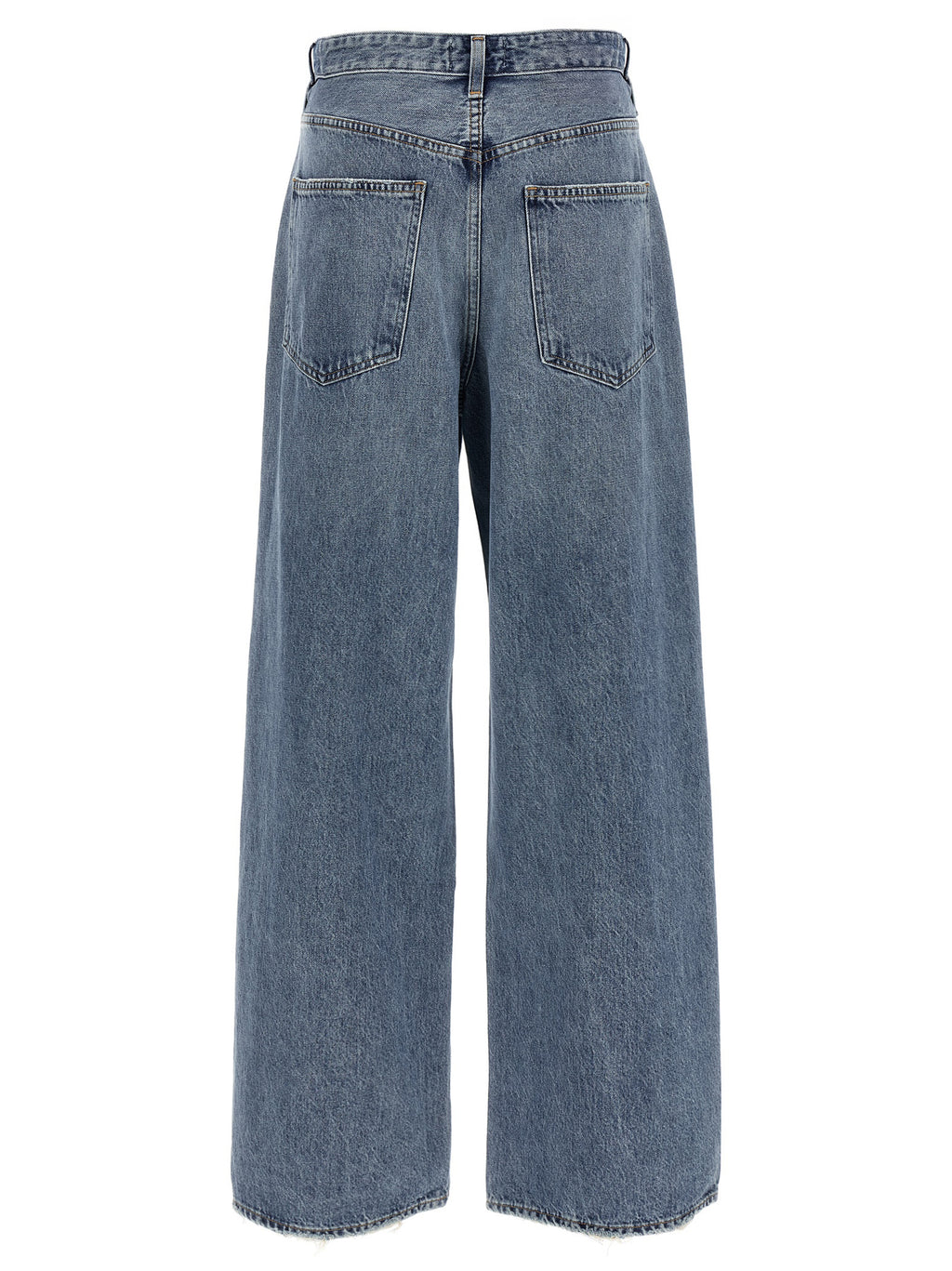 Blue Cotton Relaxed Fit Jeans