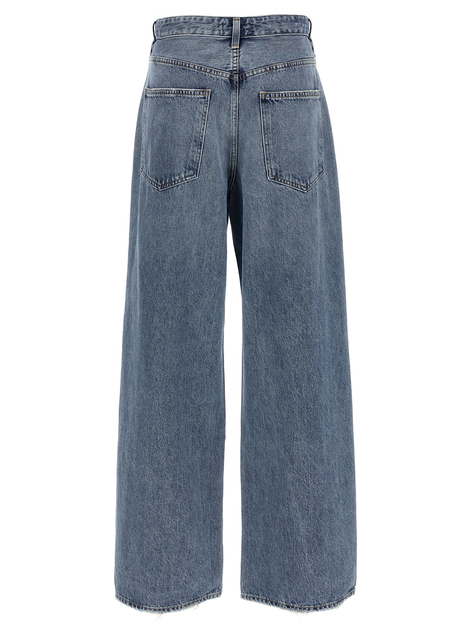 Blue Cotton Relaxed Fit Jeans