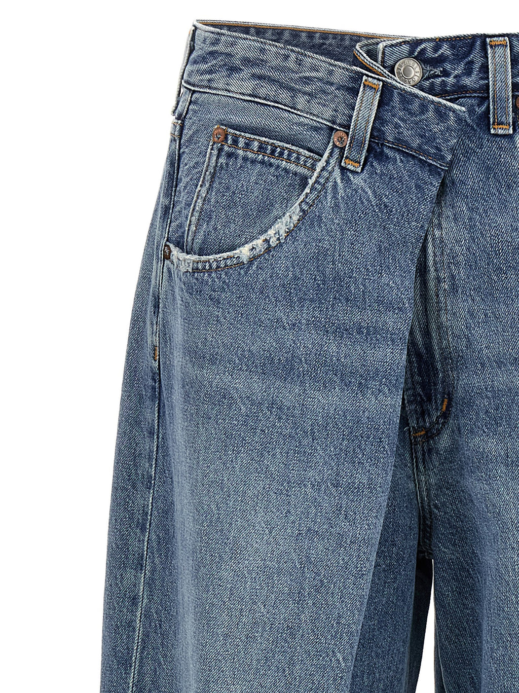 Blue Cotton Relaxed Fit Jeans