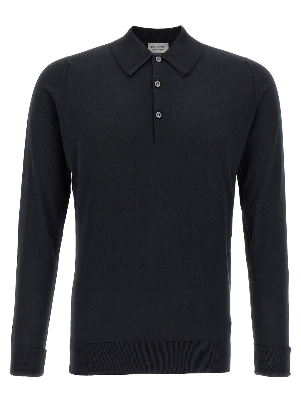 Black Cotton Polo Shirt
