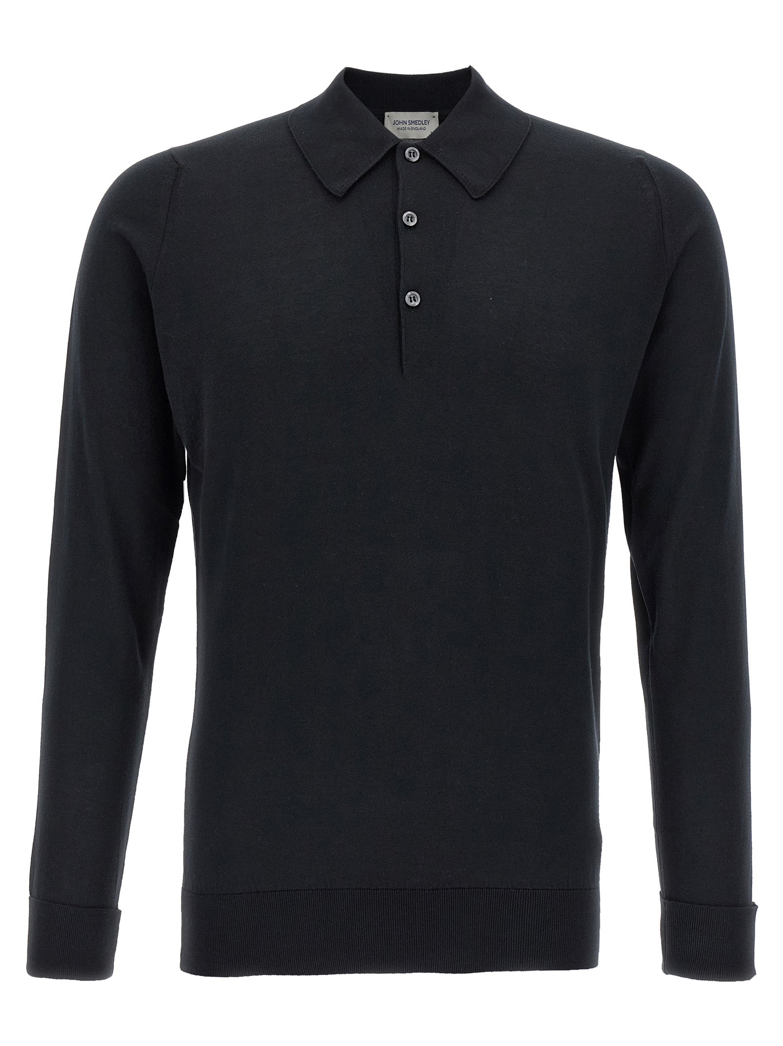 Black Cotton Polo Shirt