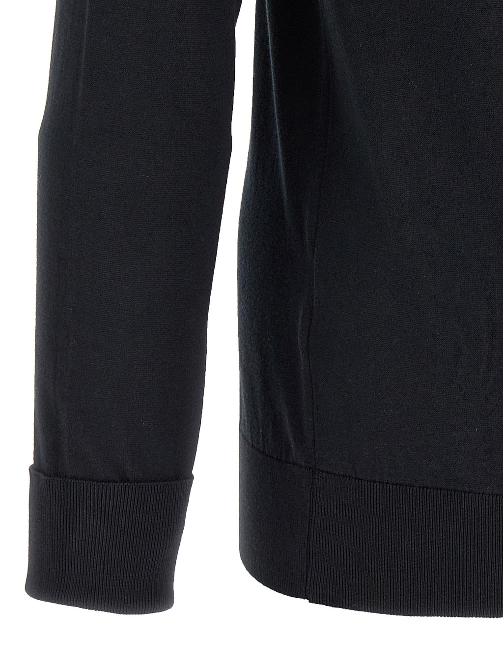 Black Cotton Polo Shirt