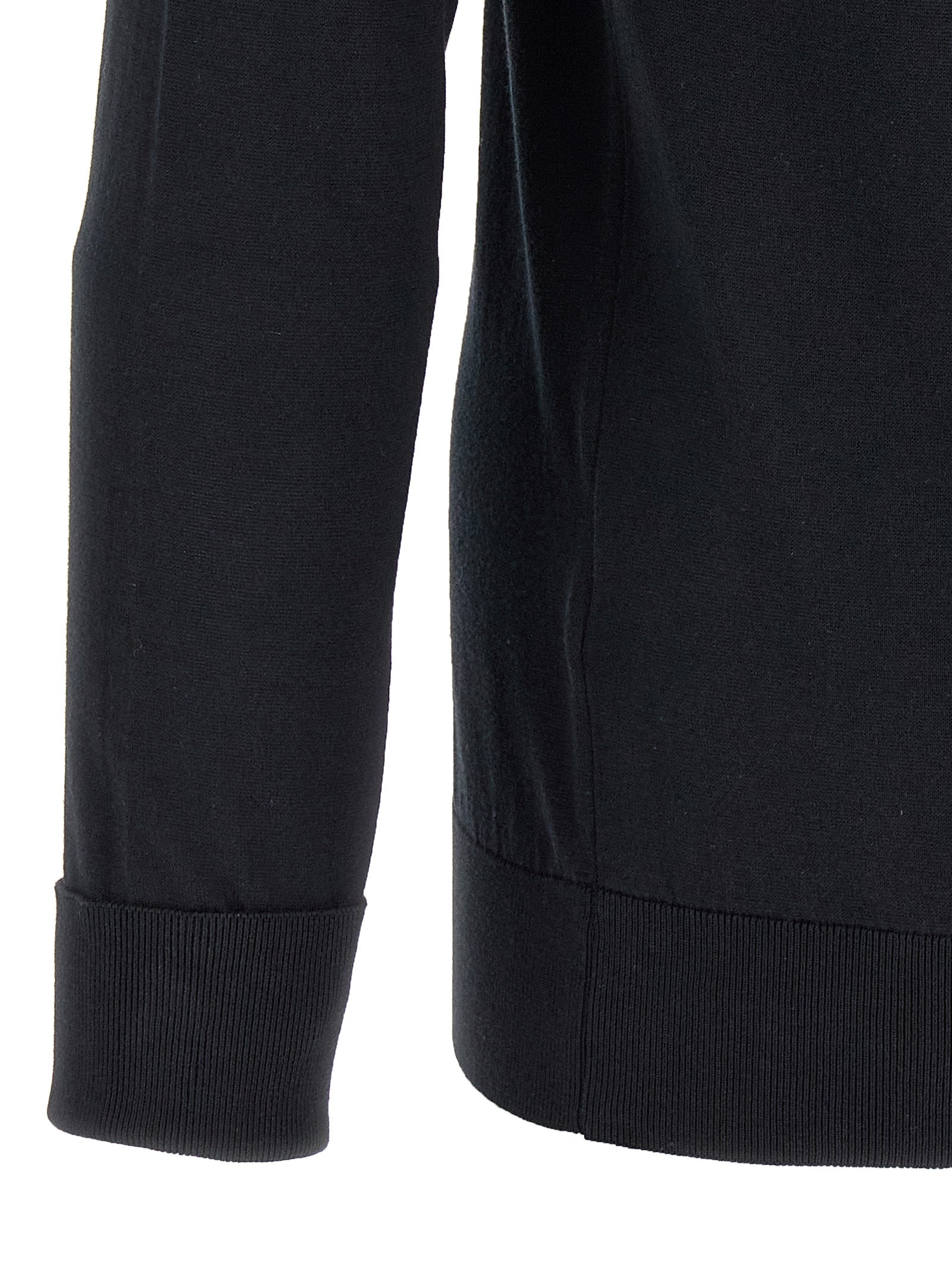 Black Cotton Polo Shirt