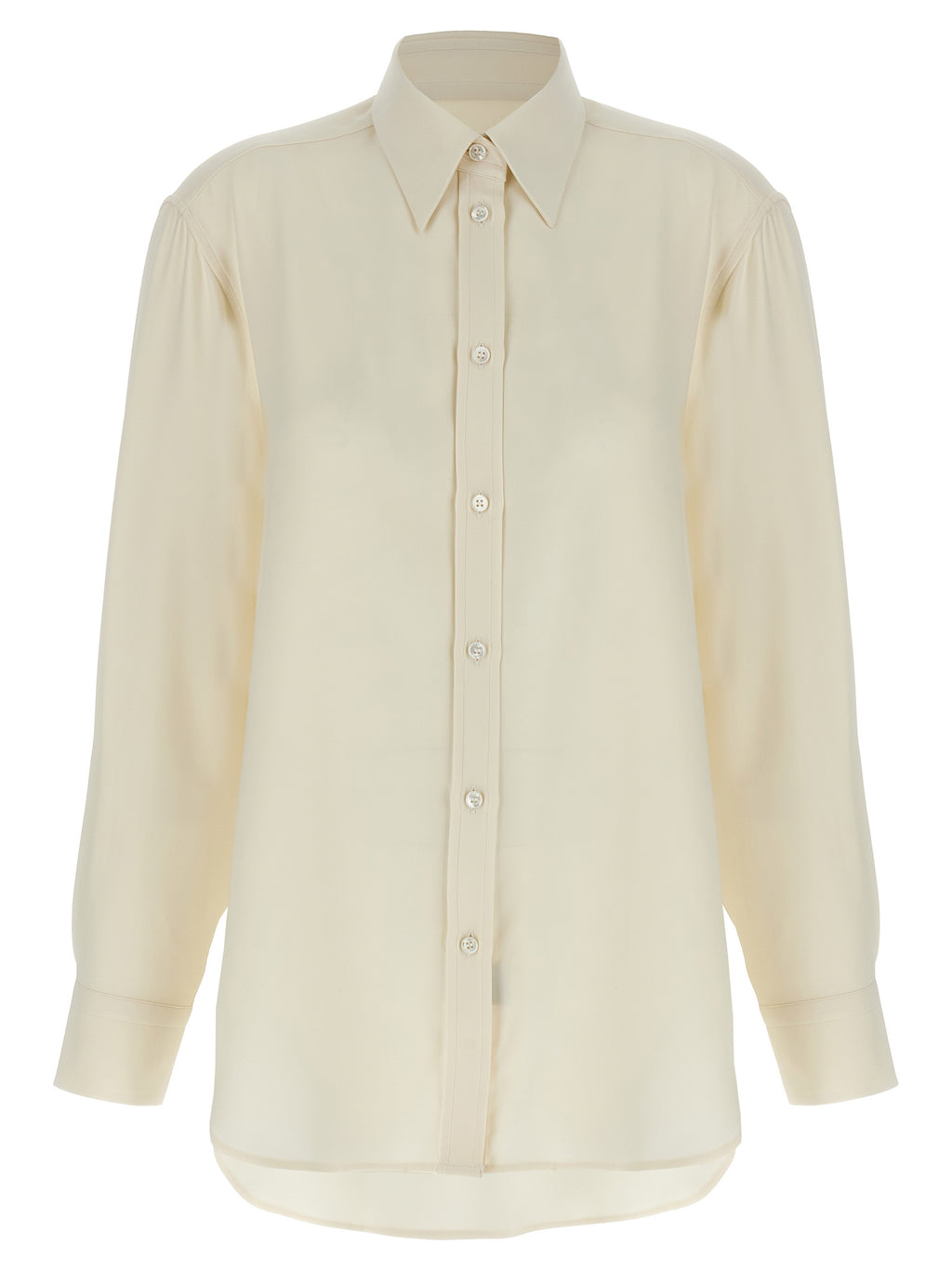 White Silk Blouse