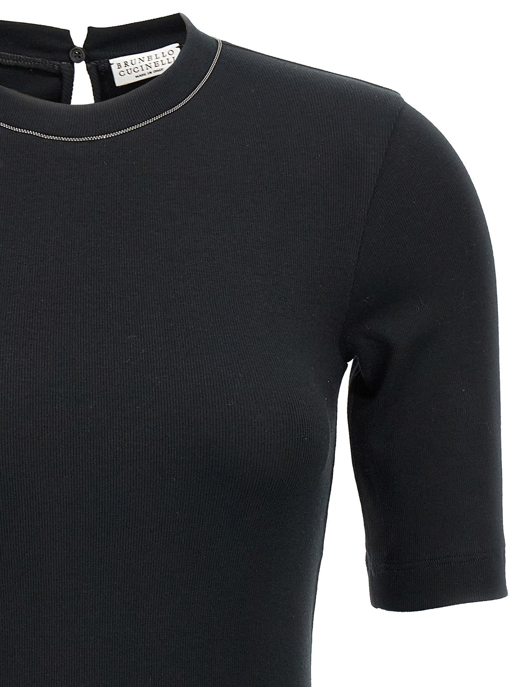 Black Cotton T-Shirt