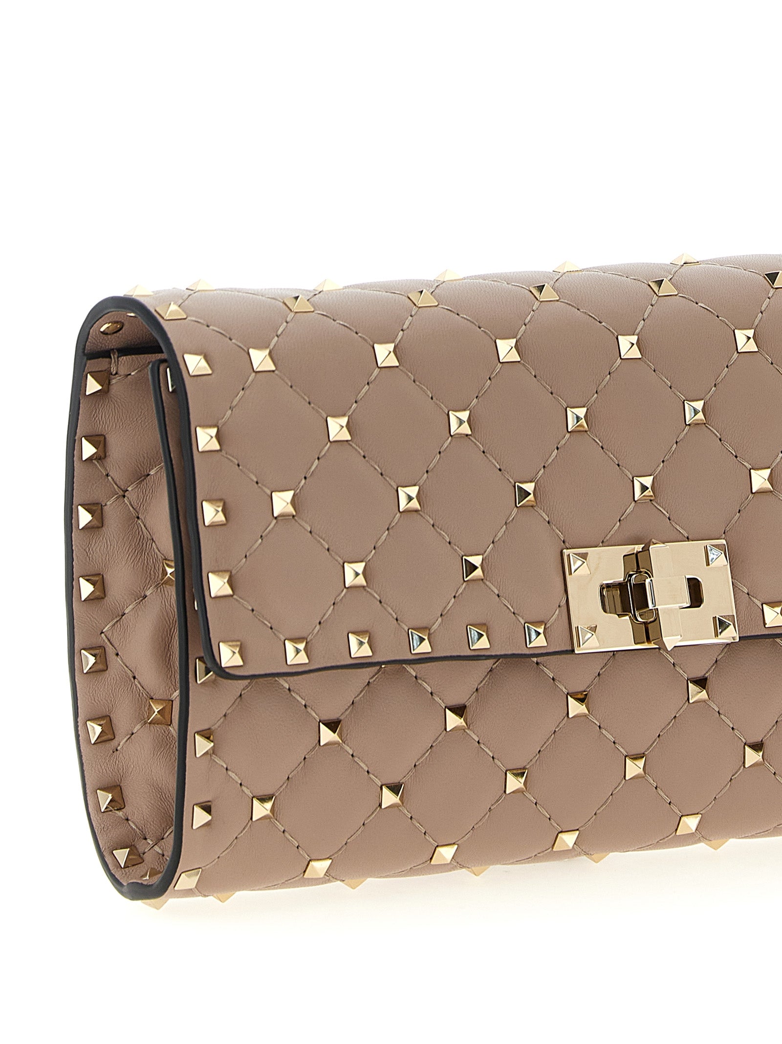 Multicolor Lamb Leather Shoulder Bag