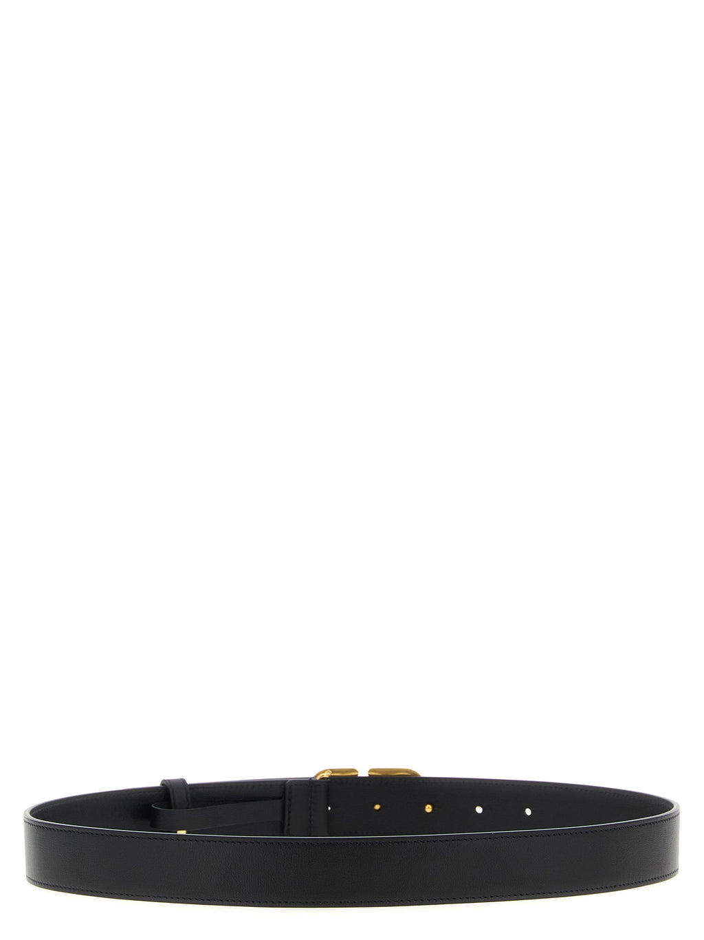 Black Calfskin Regular Belt