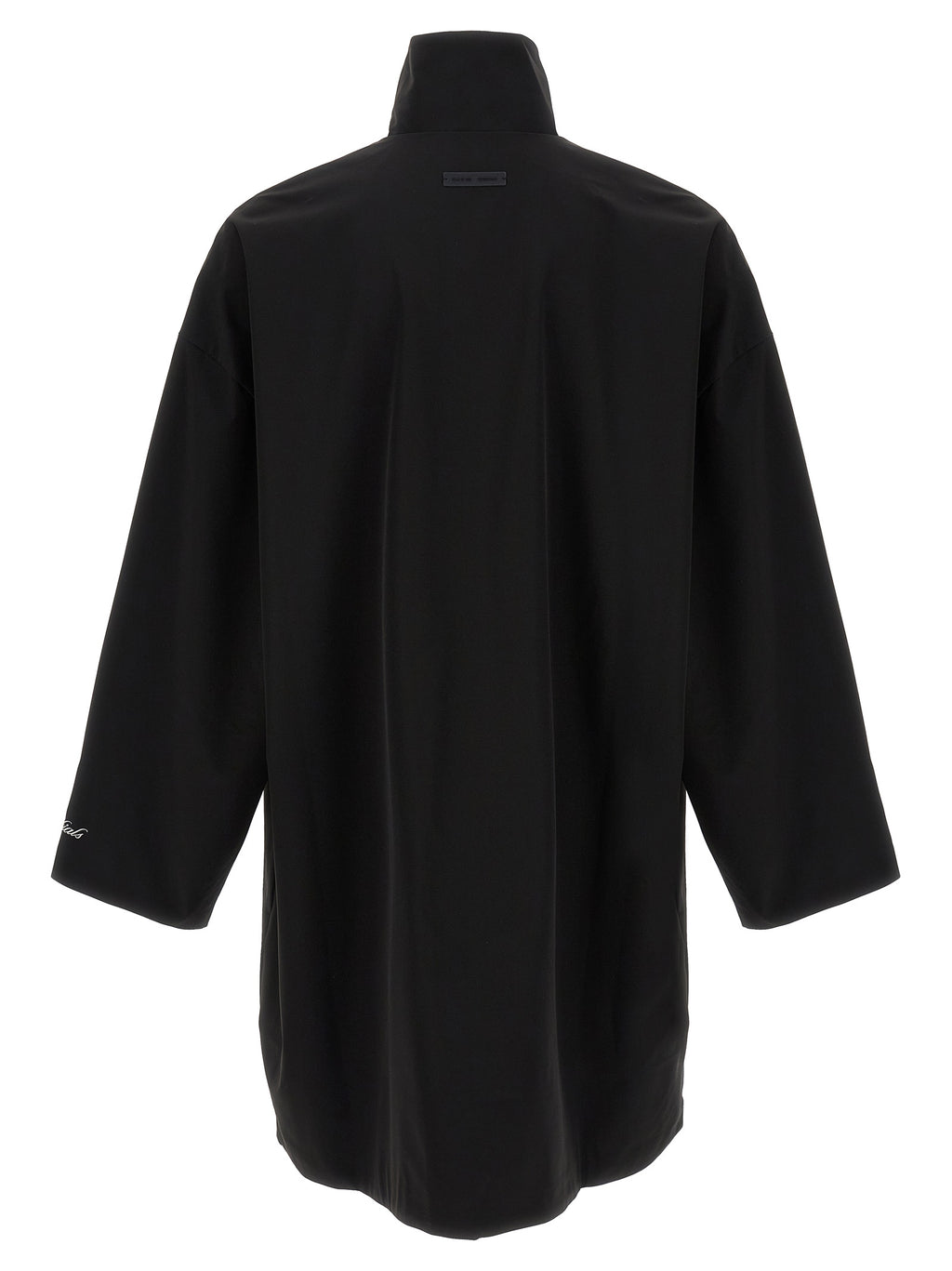 Black Polyester Shell Jacket