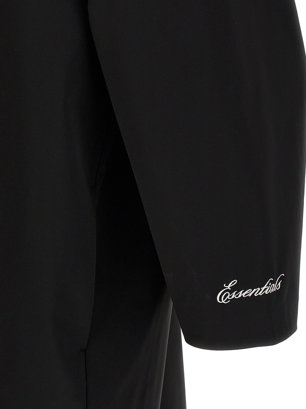 Black Polyester Shell Jacket