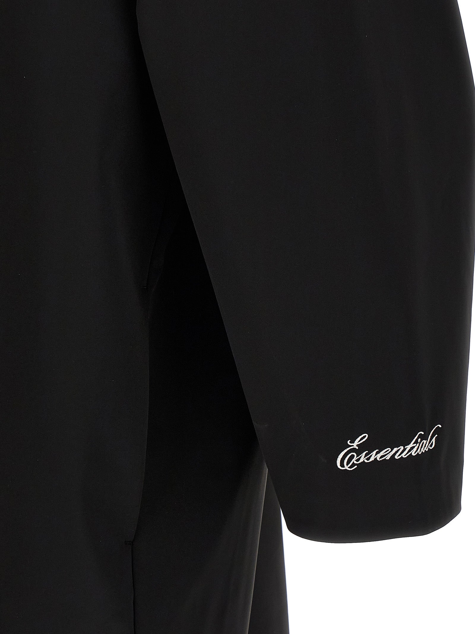 Black Polyester Shell Jacket