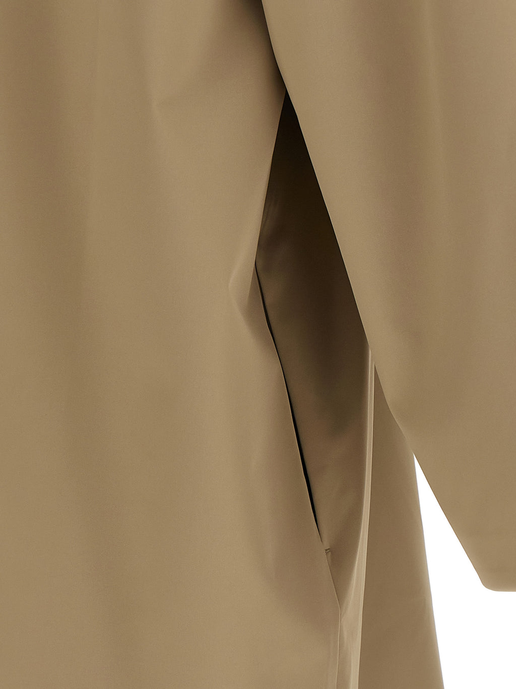 Beige Polyester Coat
