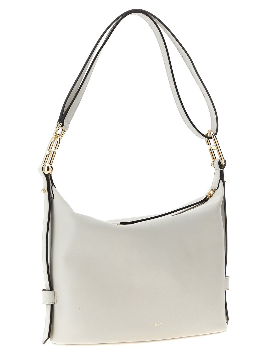 White Leather Shoulder Bag