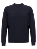Blue Virgin Wool Cardigan