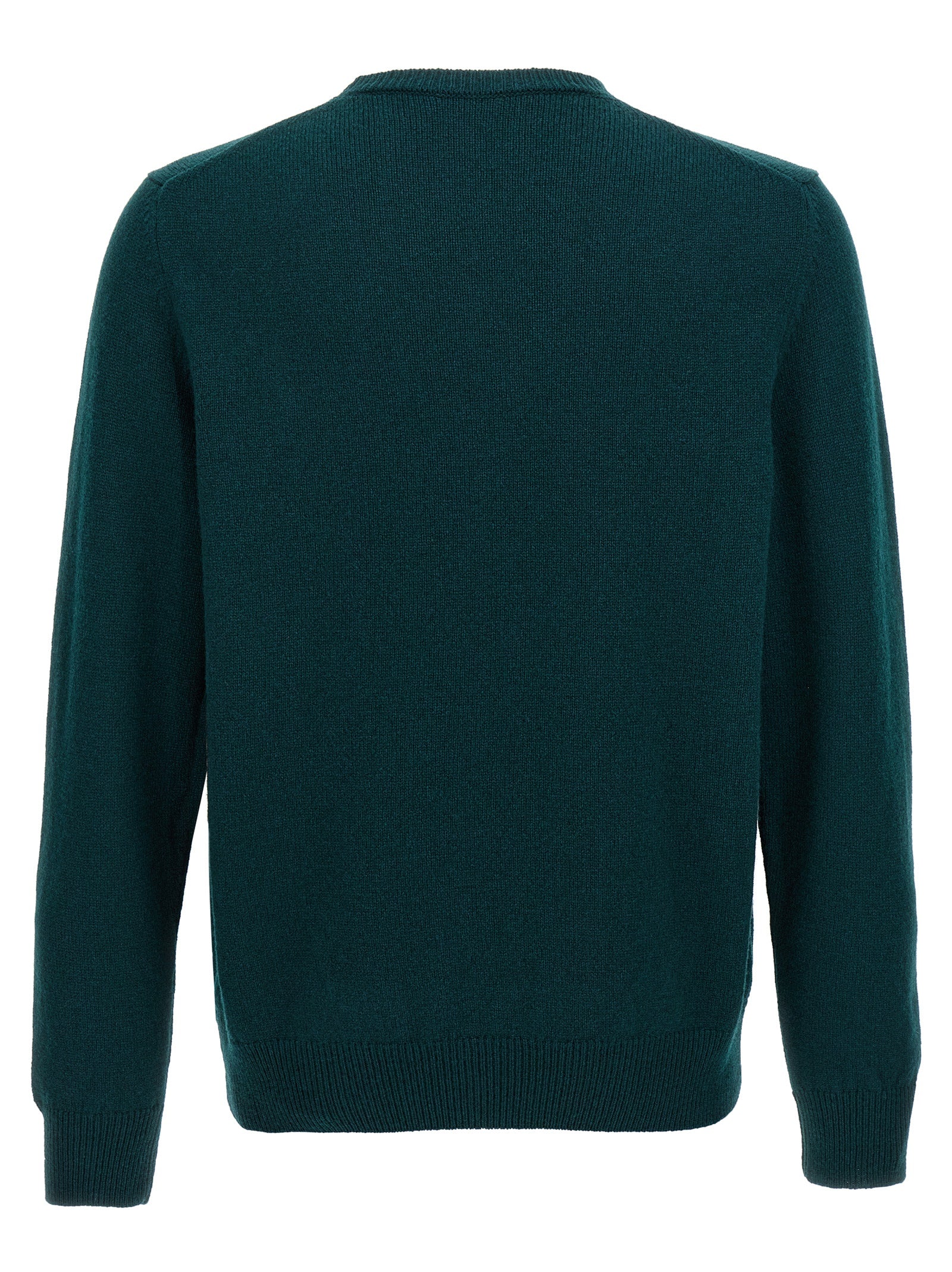 Bicolor Virgin Wool Cardigan