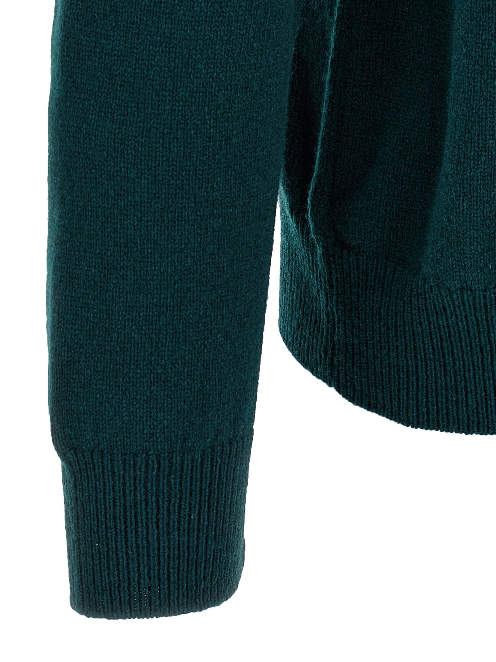 Bicolor Virgin Wool Cardigan