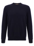 Blue Virgin Wool Cardigan
