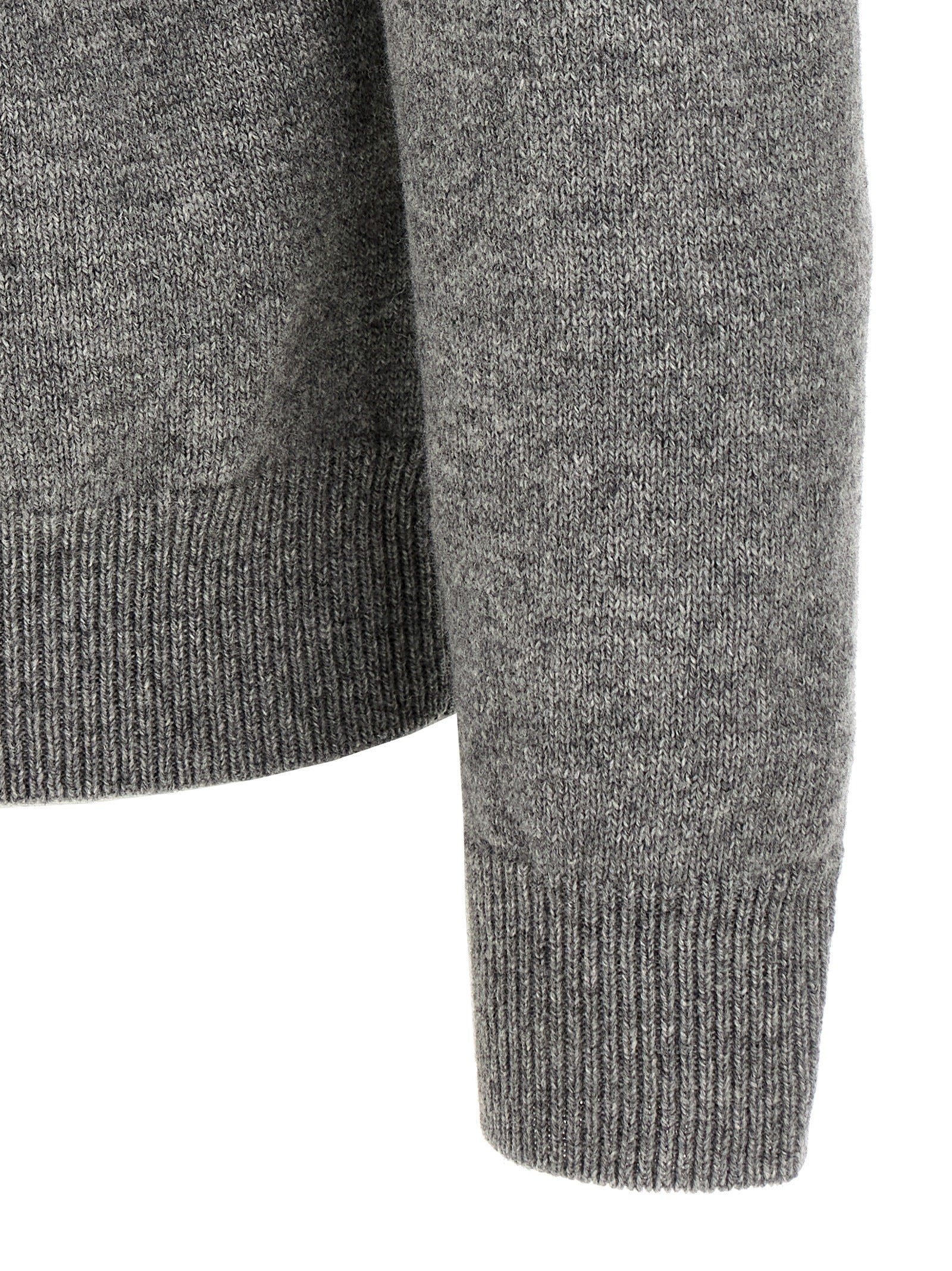 Gray Virgin Wool Cardigan