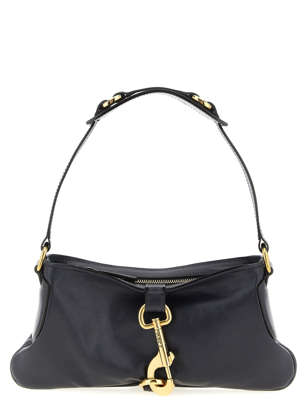 Black Cowhide Shoulder Bag