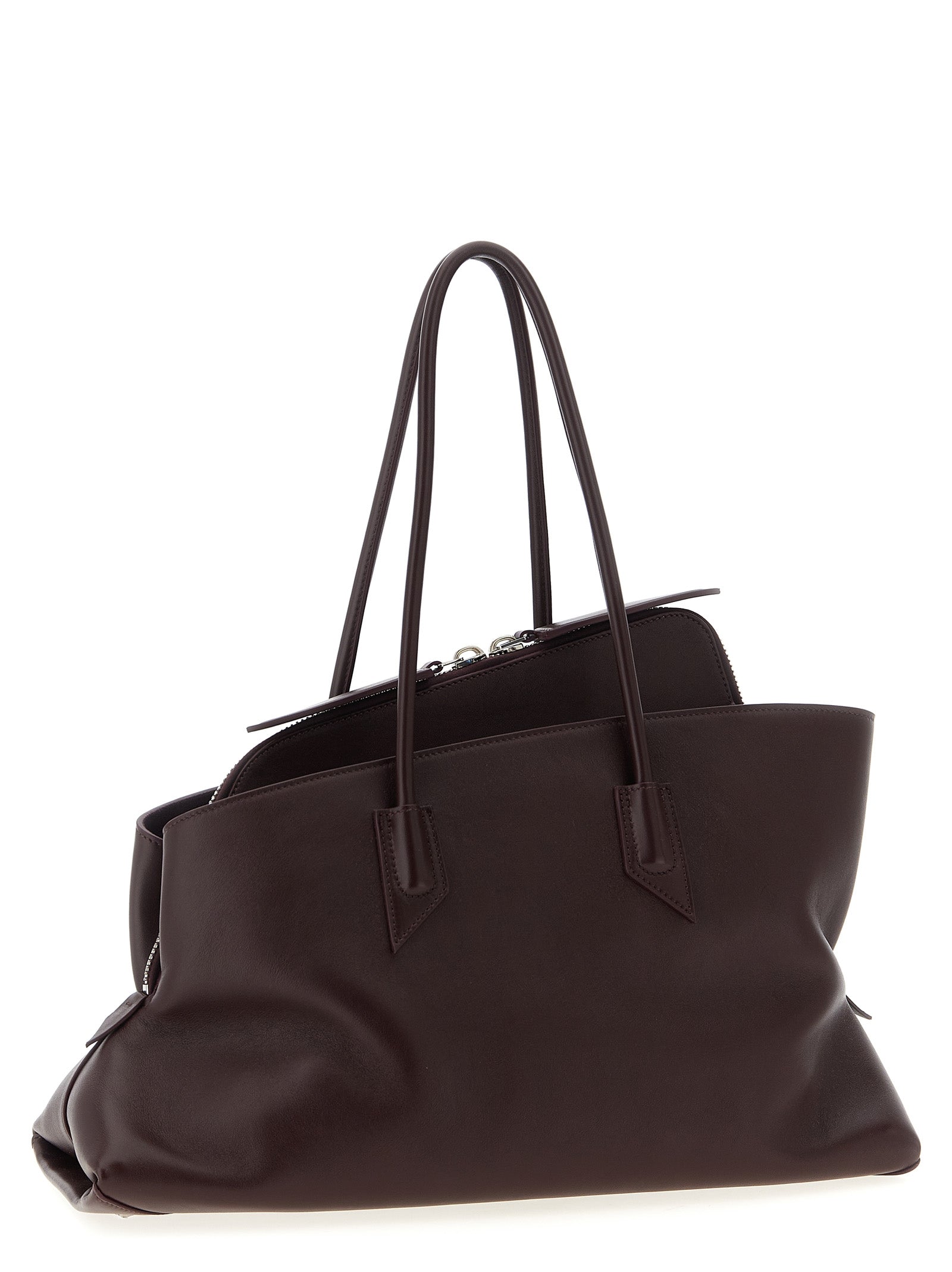 Purple Calfskin Shoulder Bag