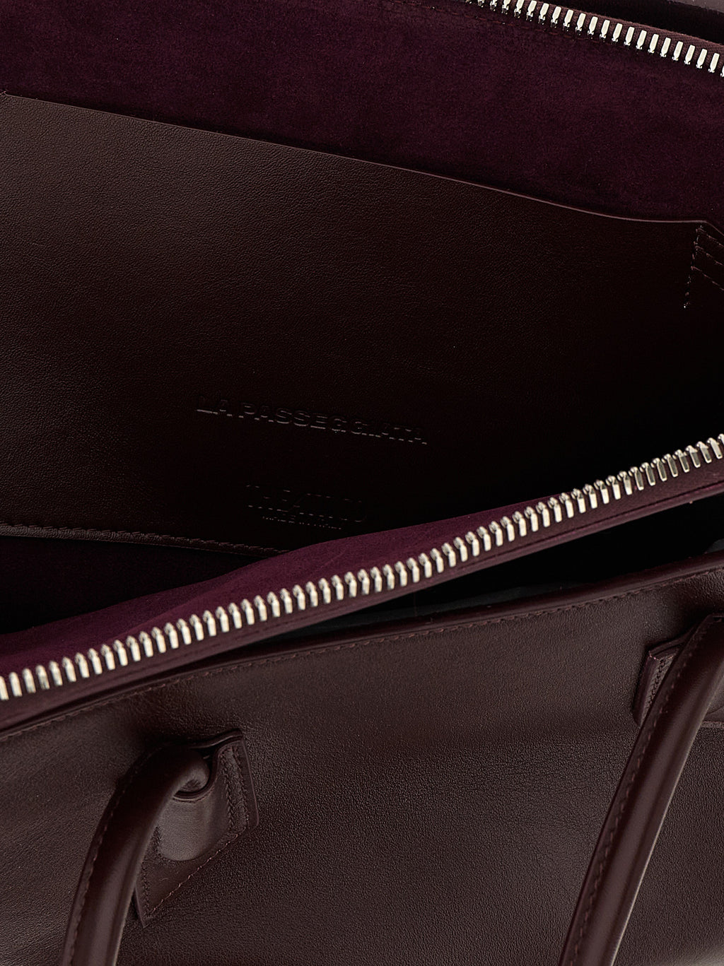 Purple Calfskin Shoulder Bag