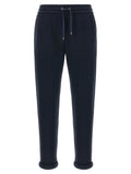 Blue Cotton Joggers (Workout Pants)