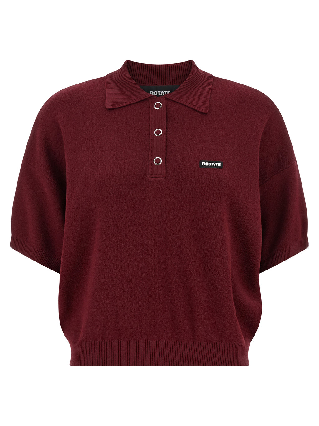 Bordeaux Mohair Polo Shirt