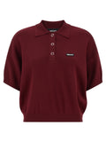 Bordeaux Mohair Polo Shirt