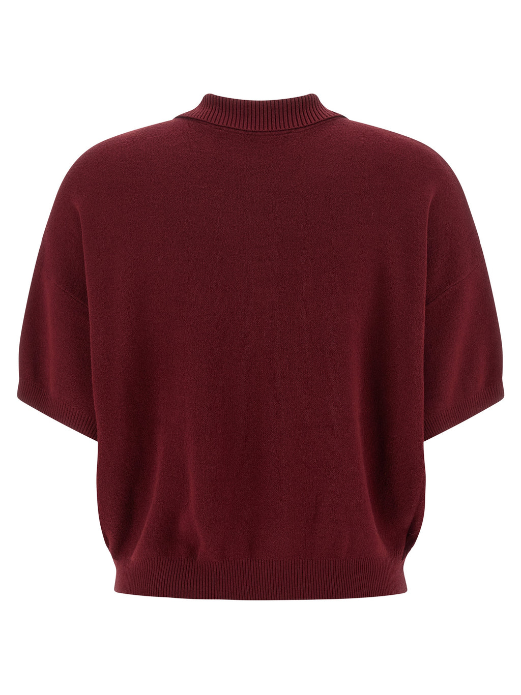 Bordeaux Mohair Polo Shirt