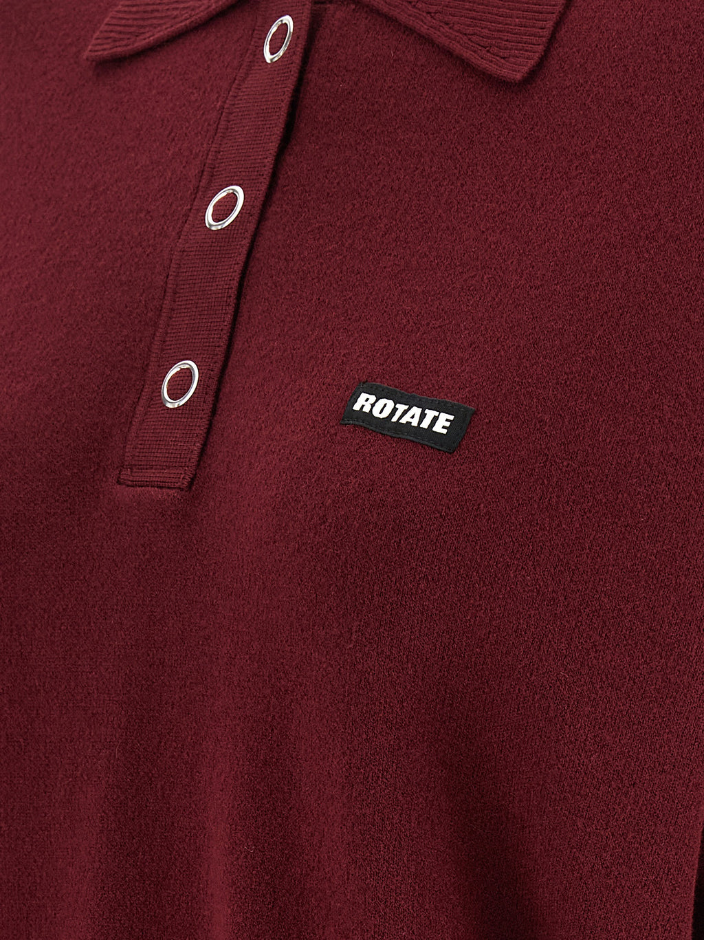 Bordeaux Mohair Polo Shirt