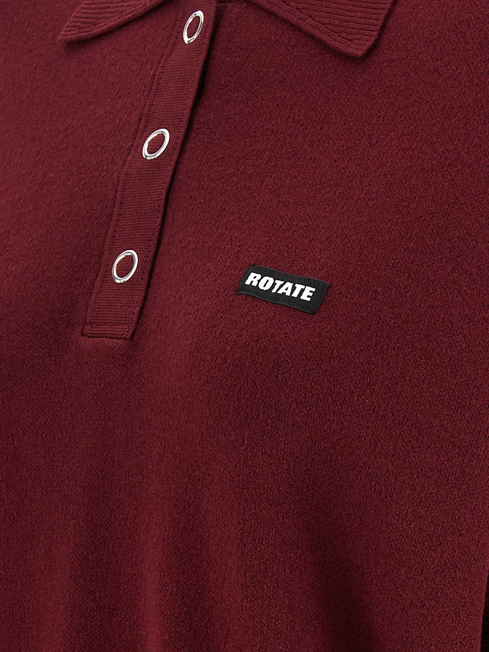 Bordeaux Mohair Polo Shirt