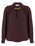 Purple Viscose Blouse