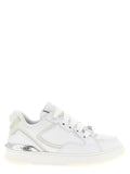 White Calfskin Low Top Sneakers