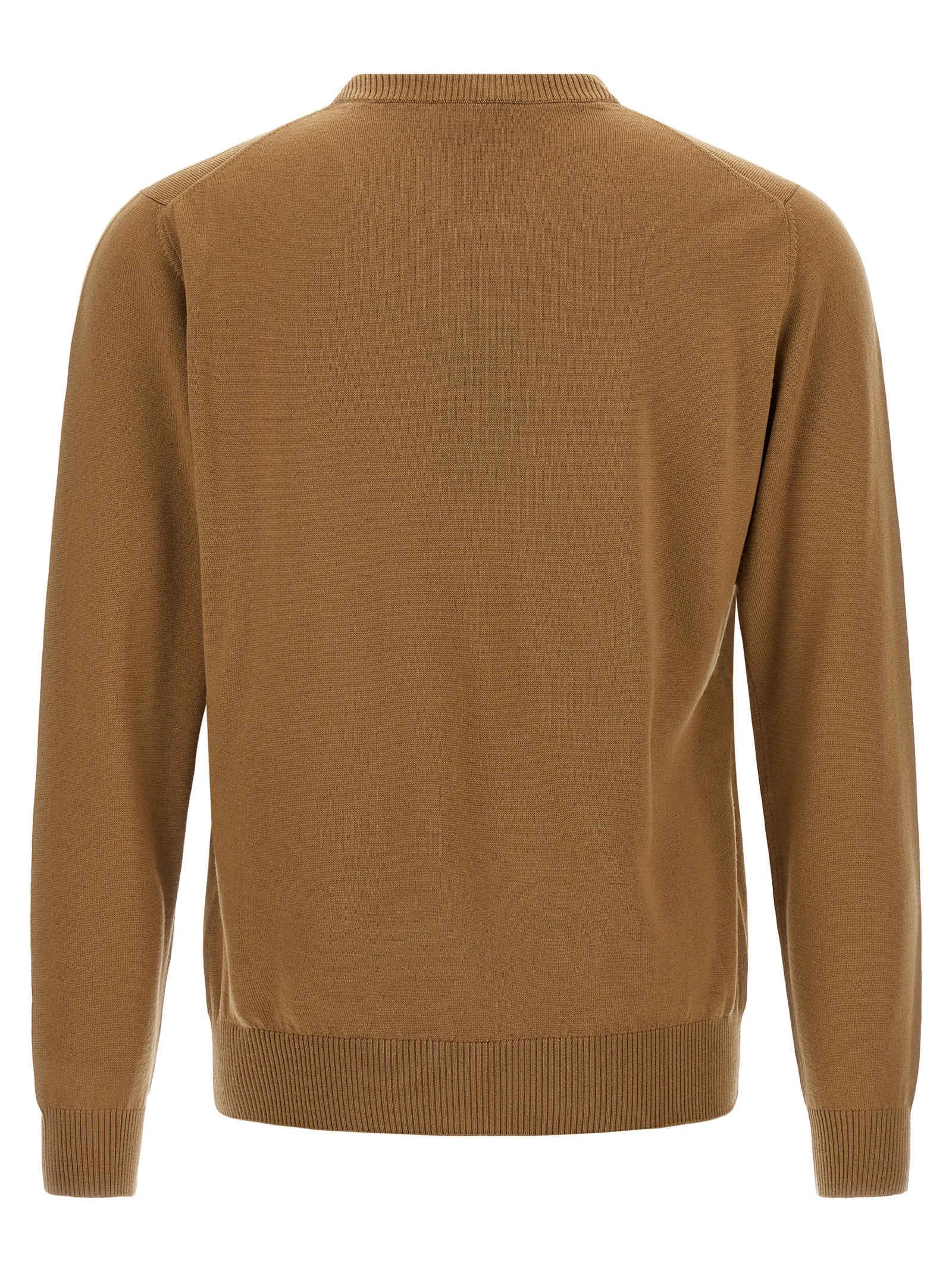 Beige Virgin Wool Cardigan
