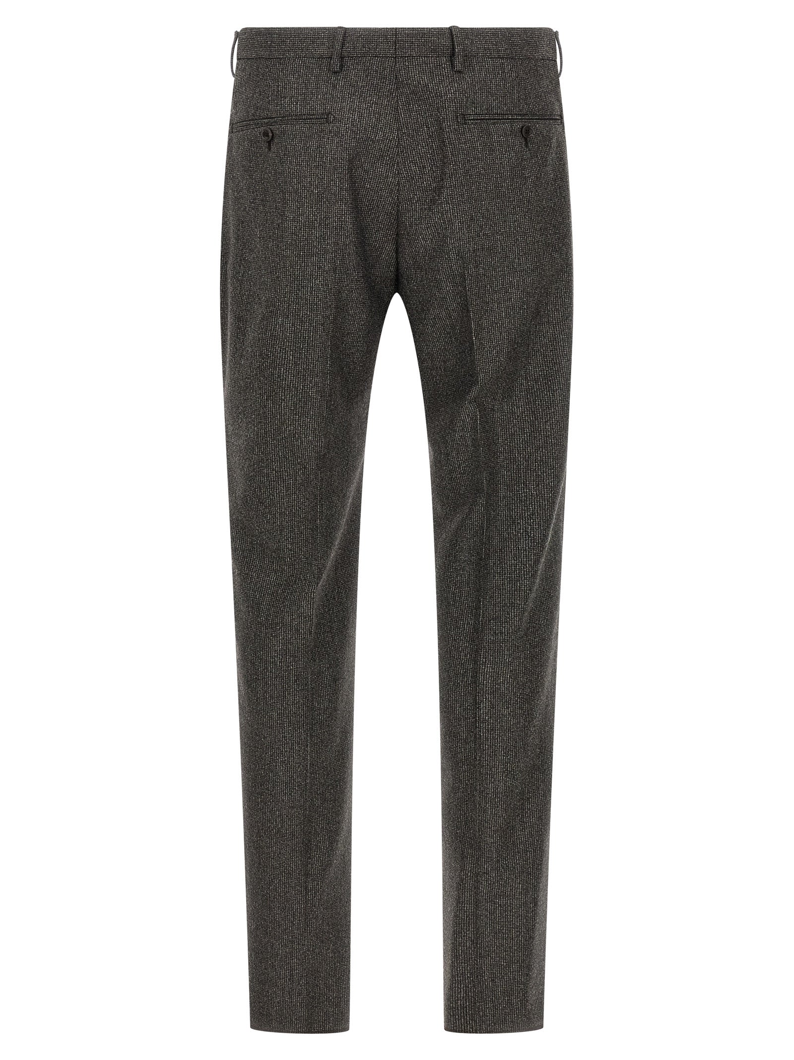 Brown Virgin Wool Two-Piece Suit