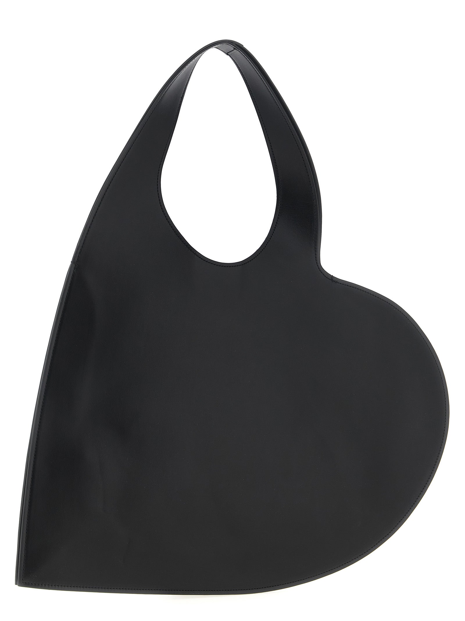 Black Cowhide Shoulder Bag