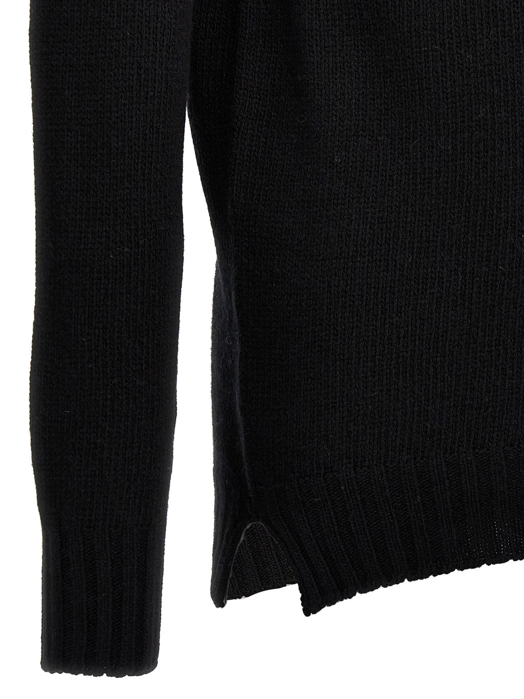 Black Virgin Wool Cardigan