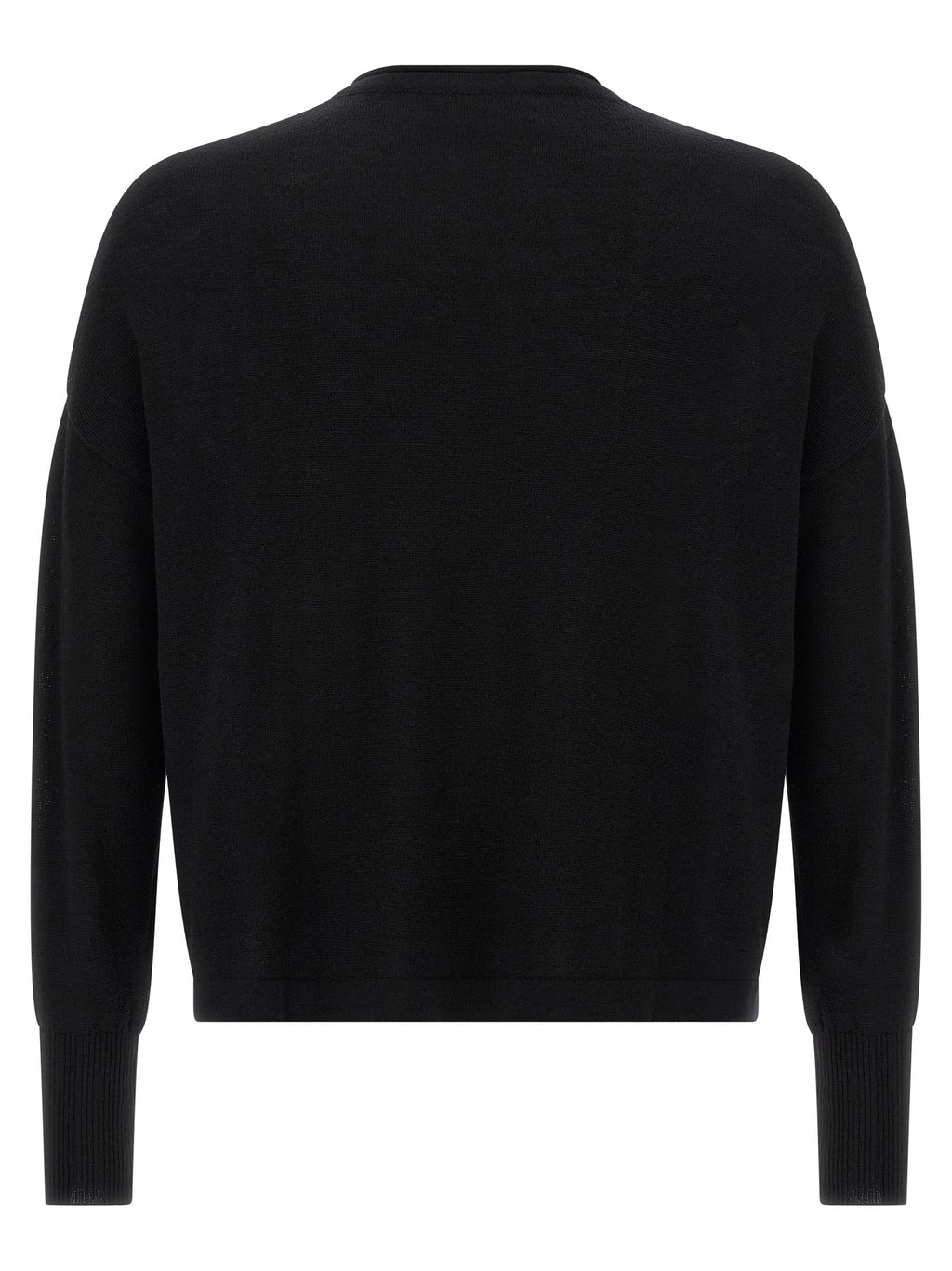 Black Virgin Wool Cardigan