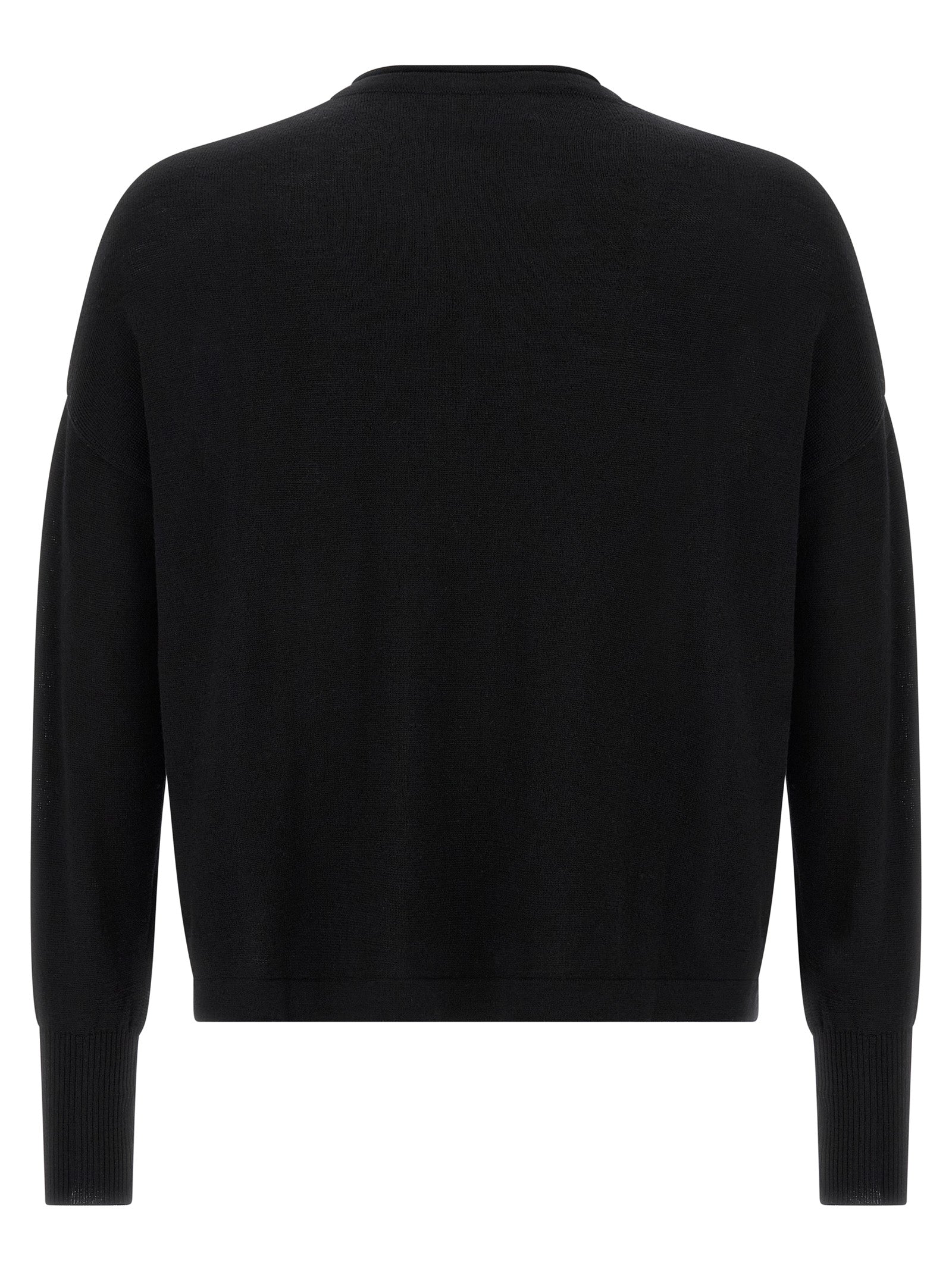 Black Virgin Wool Cardigan