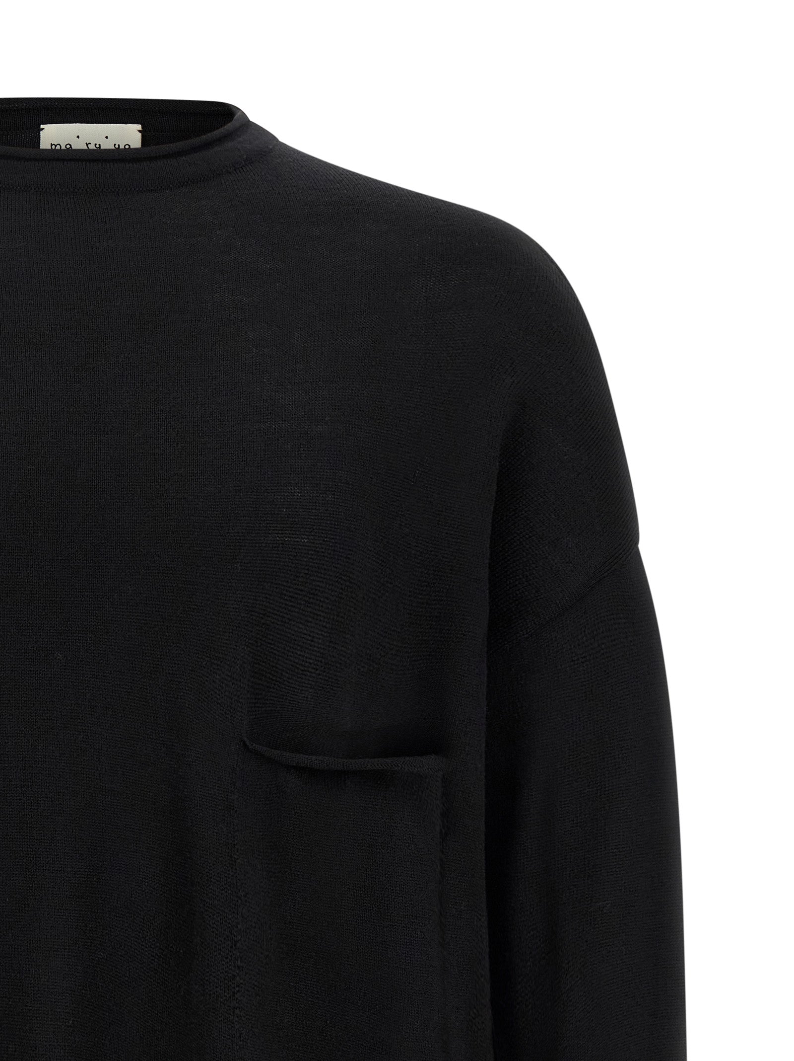 Black Virgin Wool Cardigan