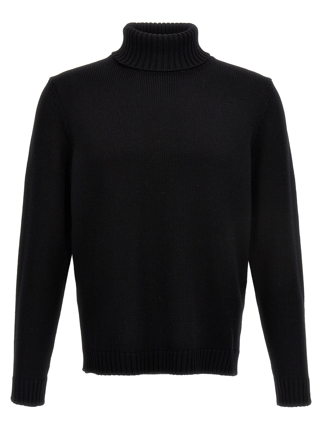 Black Virgin Wool Cardigan